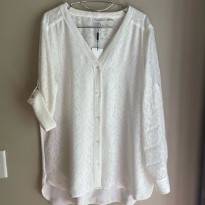 Calvin Klein Tunic Blouse (Size XL) NWT